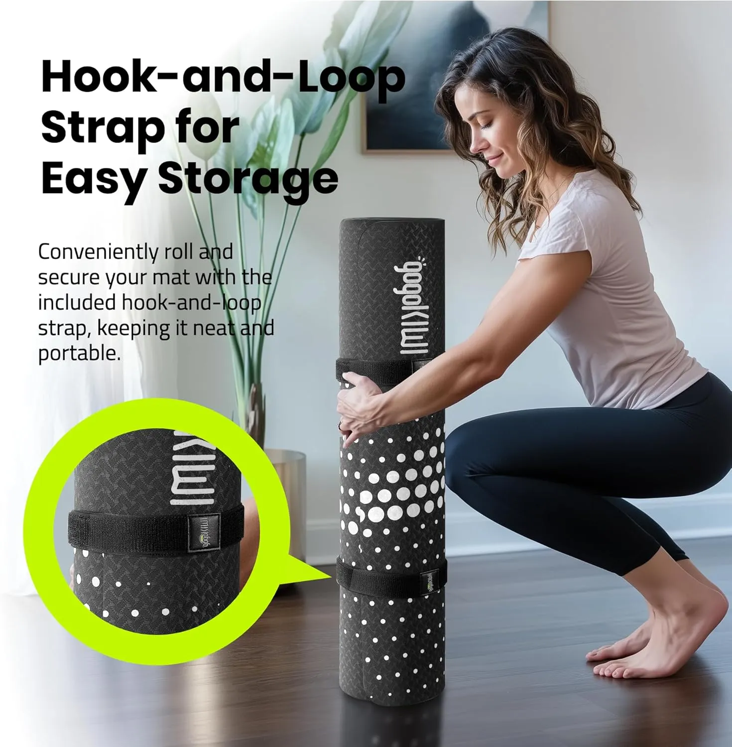 Thick Yoga Mat w/Carrying Strap (72“L x 30"W) for Men & Women - Non Slip Extra Wide and Long Fitness & Exercise Mat for Home Gym Workout, Floor, Pilates, and Stretching