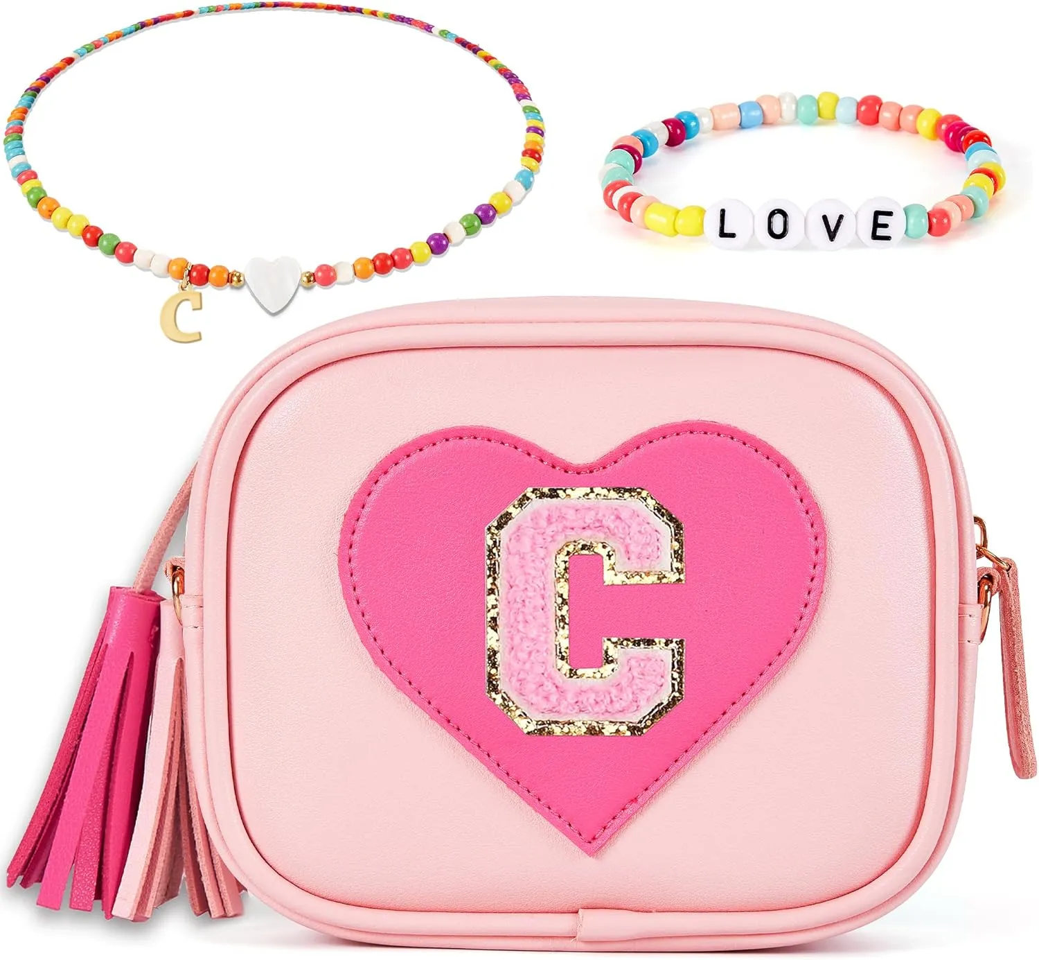 Toddler Purse Gift for Girls, Little Girls Purse Preppy Stuff Birthday Gift for 3 4 5 6 7 8 9 10 11 12 Year Old Girl