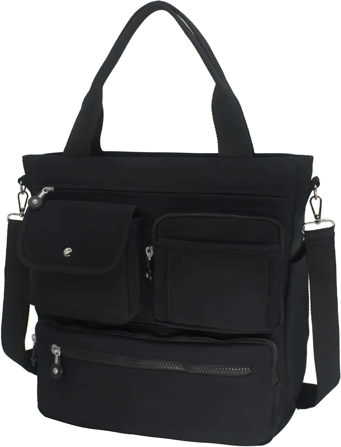 Tote Bag for Woman, Large Tote Bag with Multi Pockets, Work Shoulder Bag with Zipper for Office, Travel, Waterproof