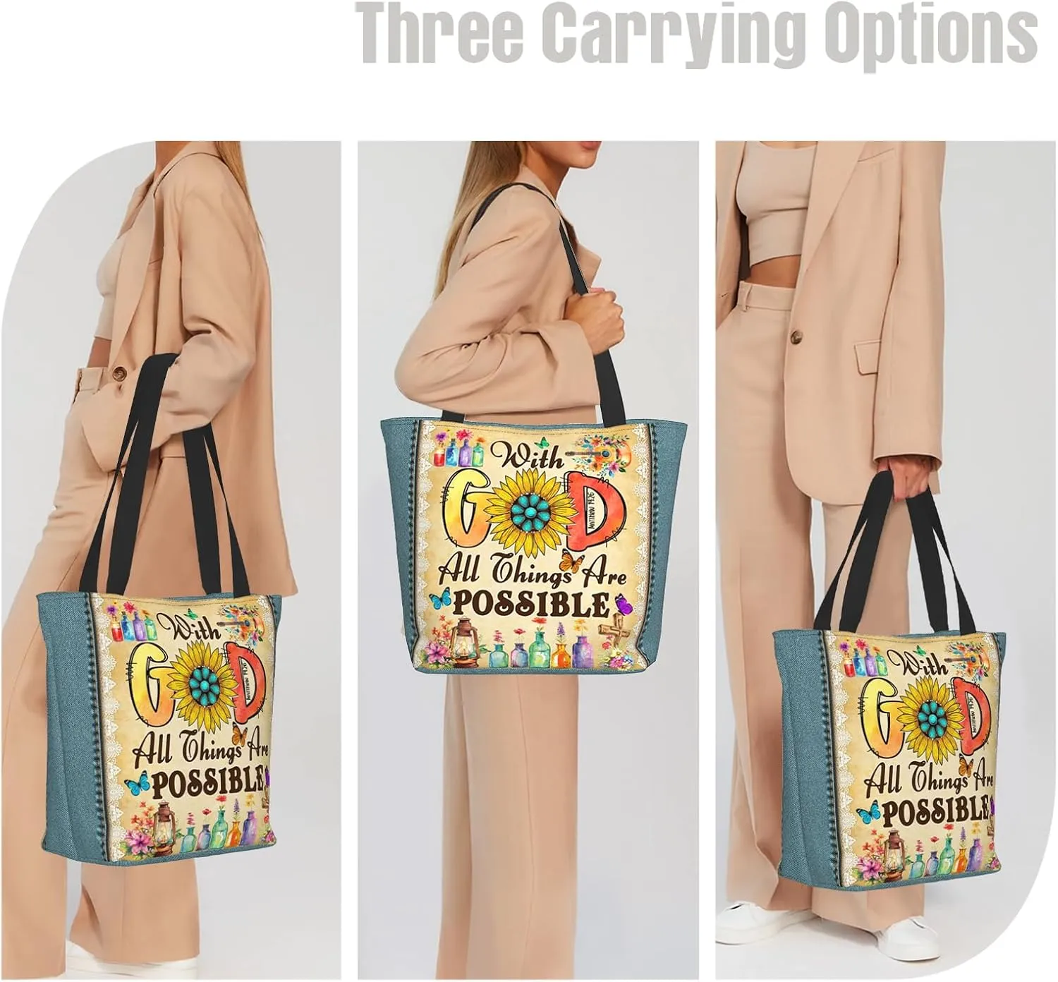 Tote Bag for Women Gifts Shoulder Handbag Shopping Bags For Women Work Birthday Mother Day