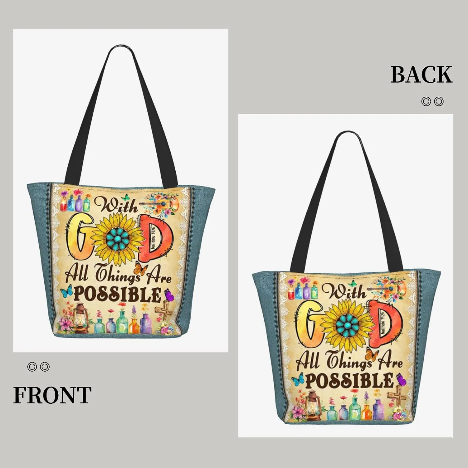 Tote Bag for Women Gifts Shoulder Handbag Shopping Bags For Women Work Birthday Mother Day