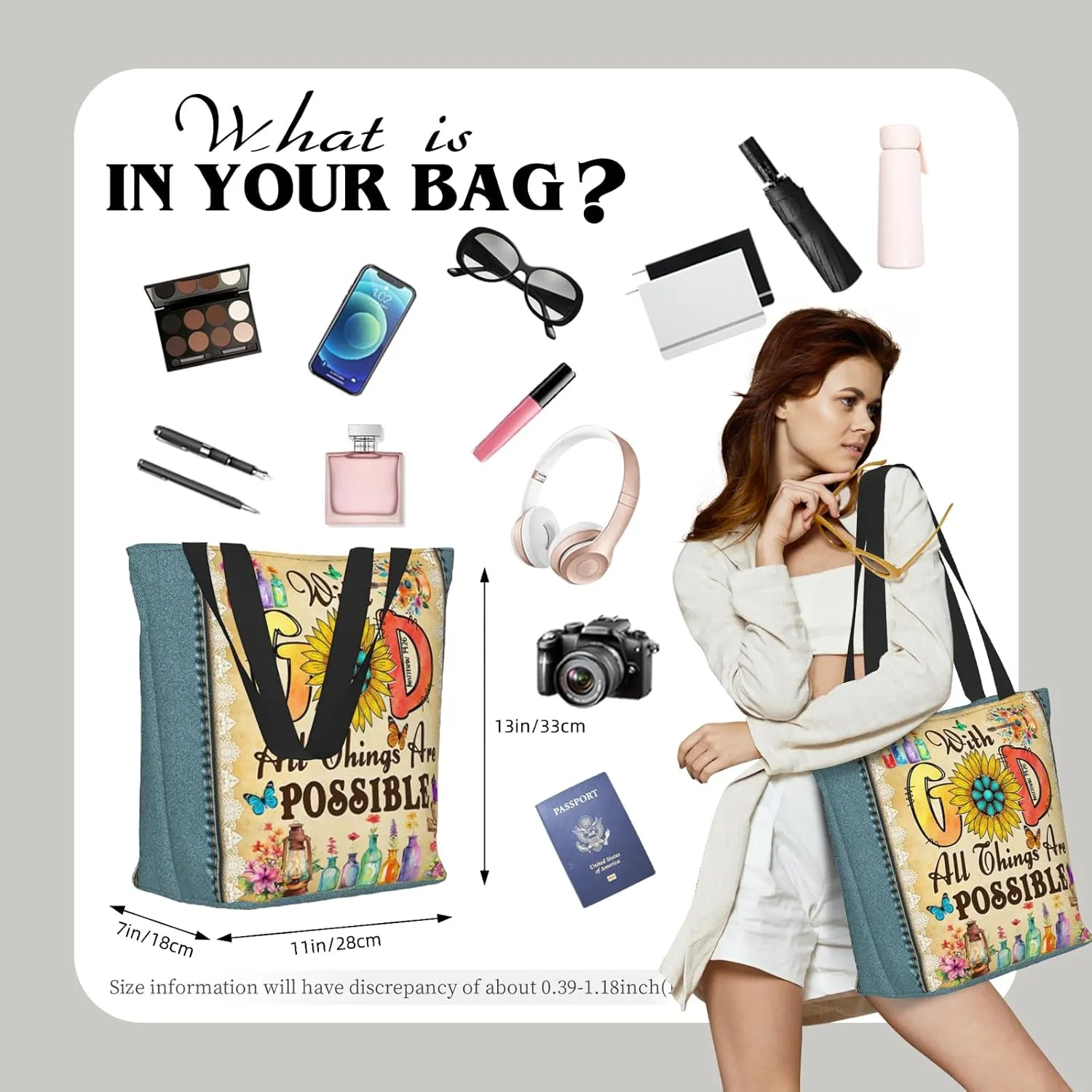 Tote Bag for Women Gifts Shoulder Handbag Shopping Bags For Women Work Birthday Mother Day