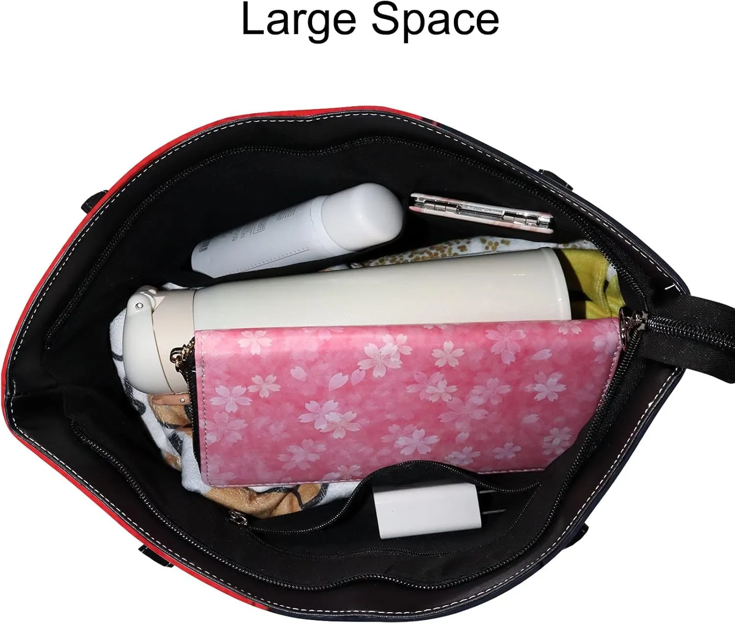 Tote Bag for Women PU Leather Handbags Women's Crossbody Handbags Work Tote Bags for Women Coachbags Tote Bag with Zipper