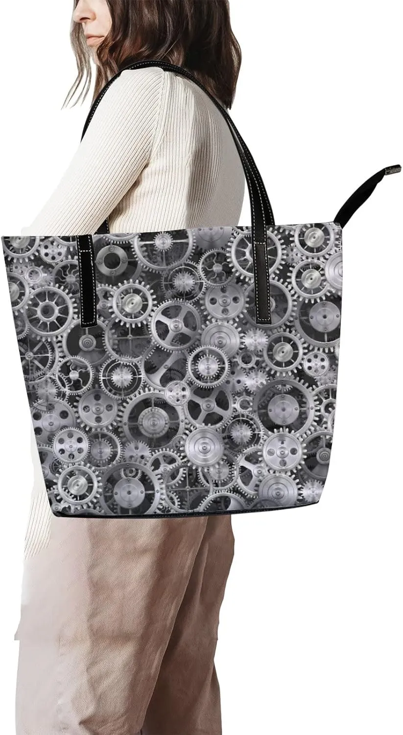 Tote Bag for Women PU Leather Handbags Women's Crossbody Handbags Work Tote Bags for Women Coachbags Tote Bag with Zipper