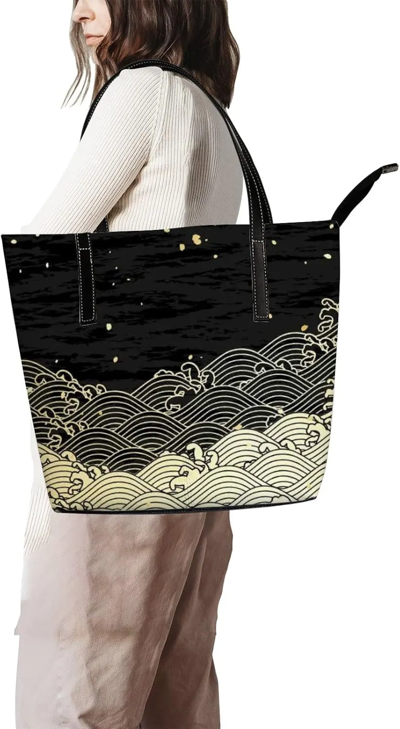 Tote Bag for Women PU Leather Handbags Women's Crossbody Handbags Work Tote Bags for Women Coachbags Tote Bag with Zipper
