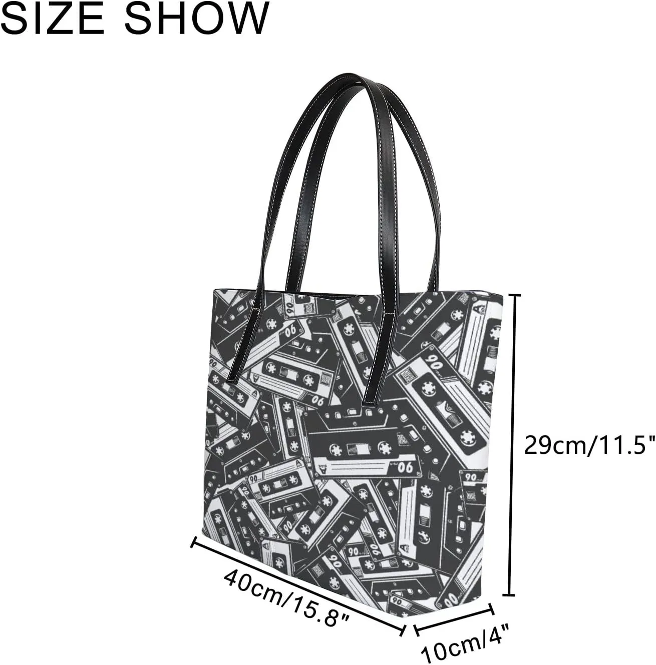 Tote Bag for Women PU Leather Handbags Women's Crossbody Handbags Work Tote Bags for Women Coachbags Tote Bag with Zipper