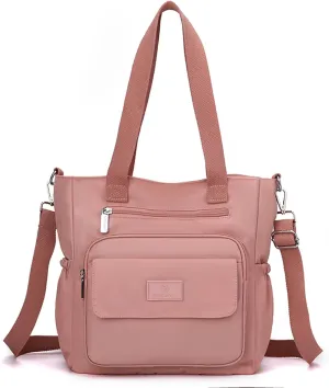Tote Bag for Women with Zipper, Large Tote Bags with Compartments, Laptop Work Crossbody Shoulder Bag Travel Handbag