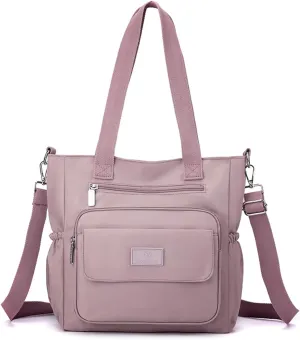 Tote Bag for Women with Zipper, Large Tote Bags with Compartments, Laptop Work Crossbody Shoulder Bag Travel Handbag