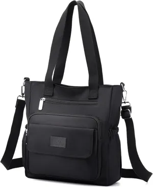 Tote Bag for Women with Zipper, Large Tote Bags with Compartments, Laptop Work Crossbody Shoulder Bag Travel Handbag