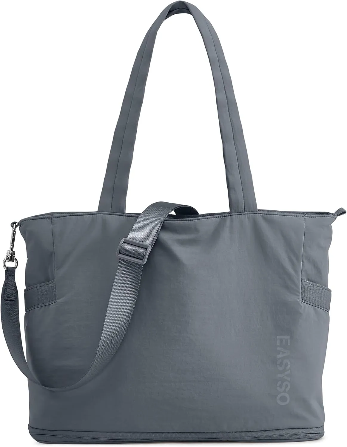Tote Bag for Women,Puffer Work Bags with Zipper Compartments, Expandable Handbag for Travel Work Sport