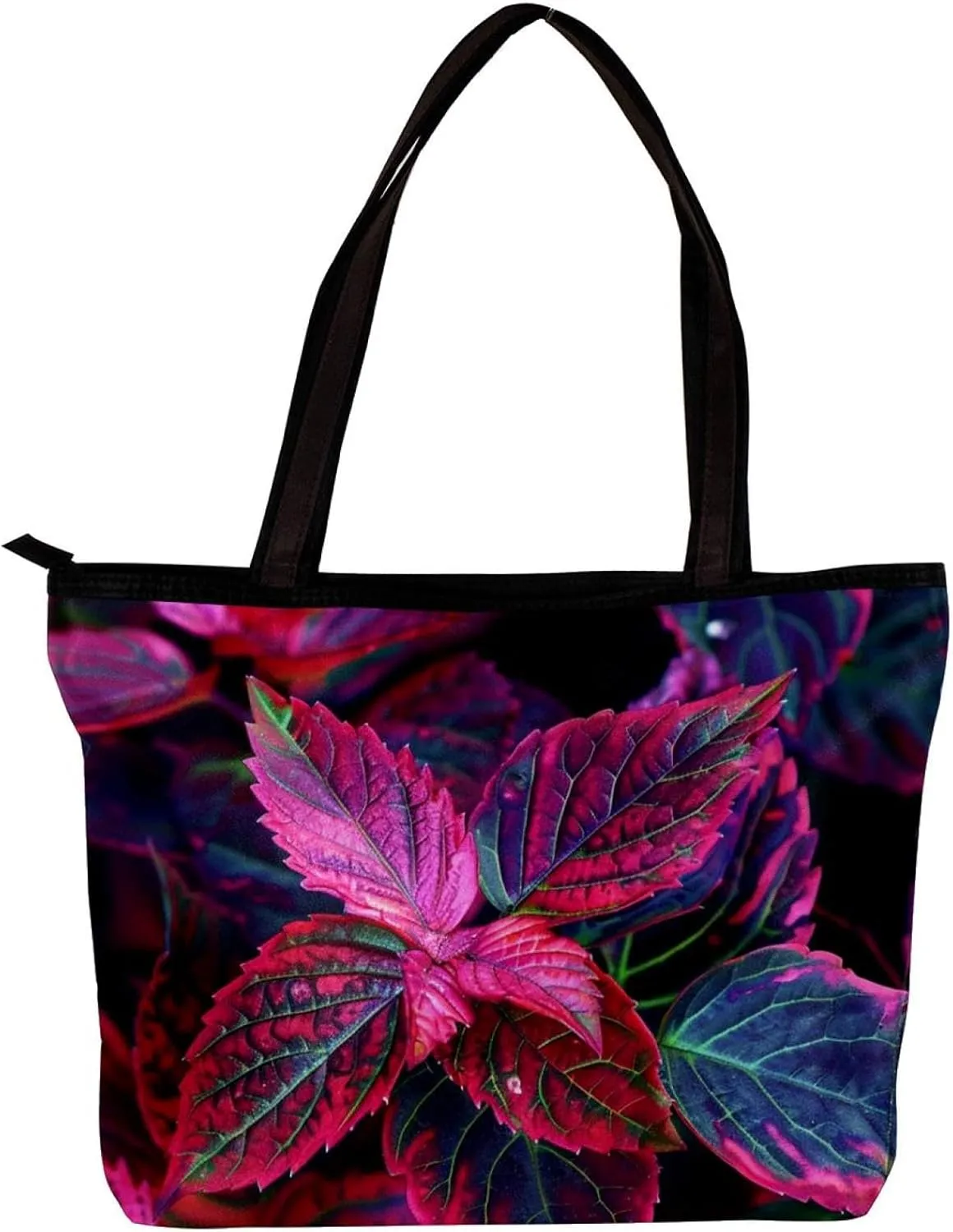 Tote Bag, Large Tote Bag, Tote Bag with Zipper, Modern Blue Pink Line Minimalist Art, Womens Tote Bags for Work