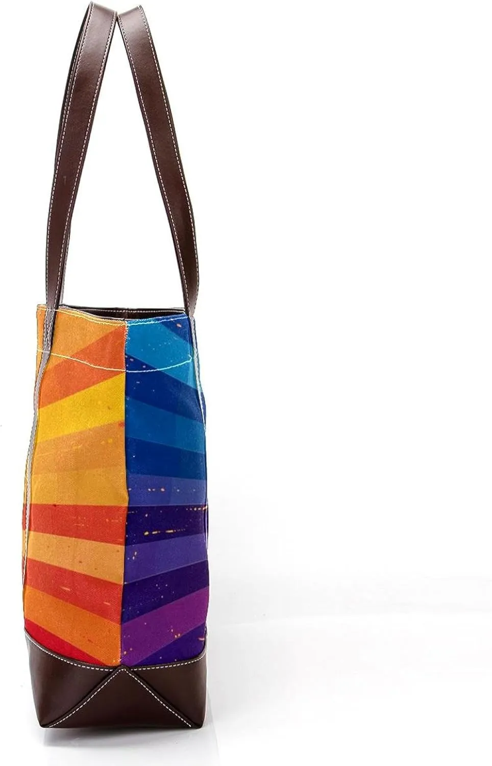 Tote Bag, Large Tote Bag, Women's Tote Handbags, Rainbow Lines Stripes Modern Art, Womens Tote Bags for Work