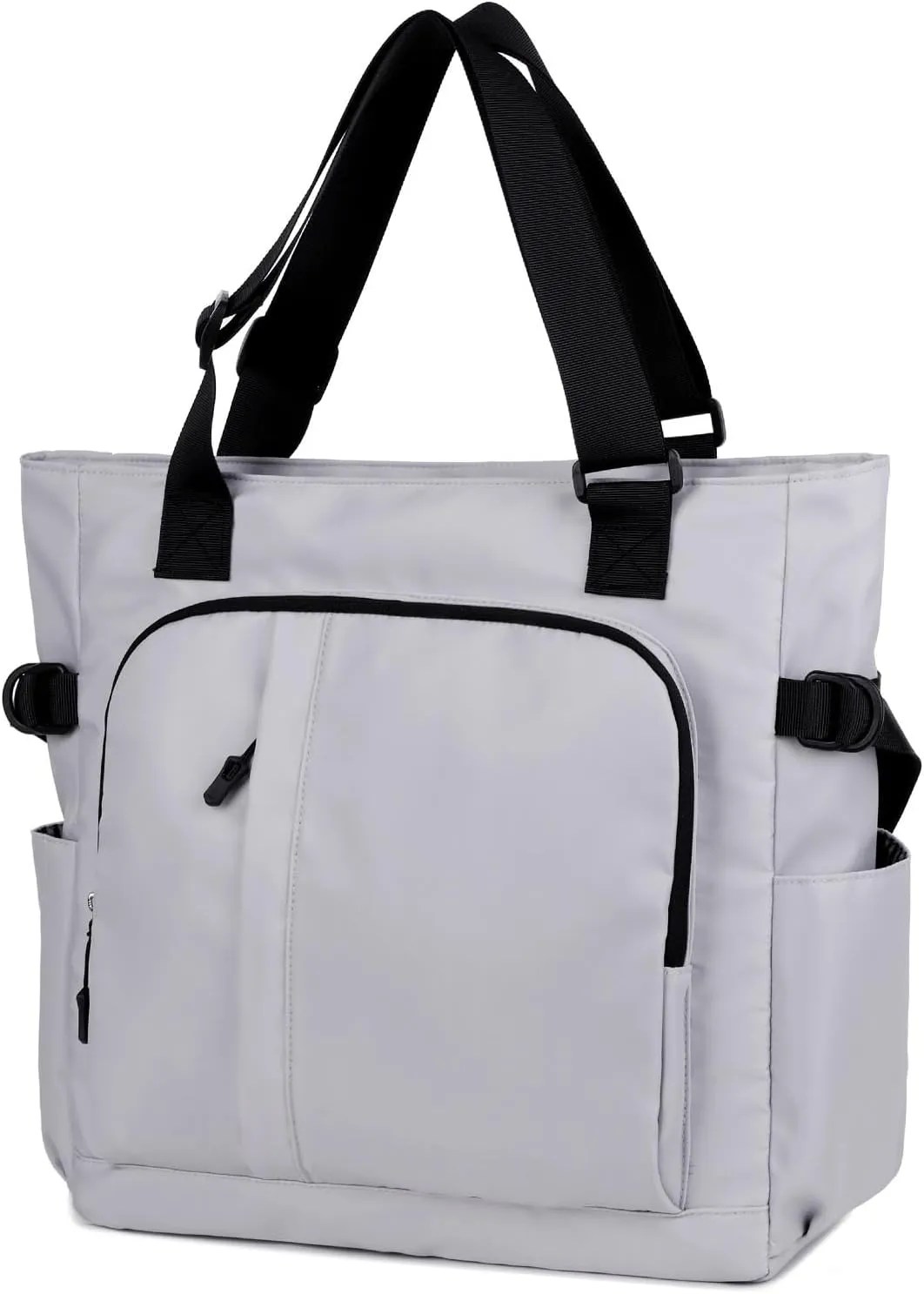 Tote Bag, Waterproof Nylon Shoulder Bags Laptop Work Bag Multi Pockets Teacher Purses and Handbags for Women Men