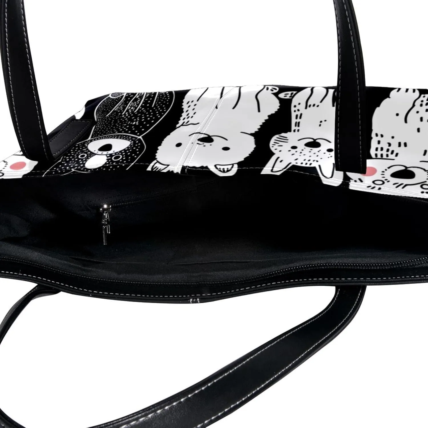 Tote Bags, Large Tote Bag, Women's Tote Handbags, Sheep Cat Dog Cartoon Animal, Tote Bag for Work