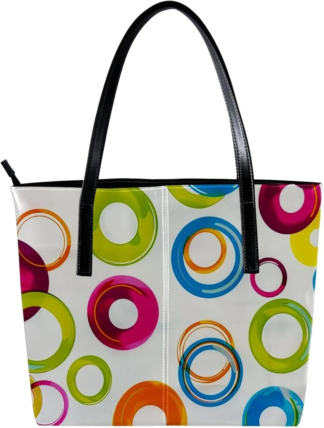 Tote Bags, Large Tote Bags for Women, Tote Bag with Zipper, Color Pigment Painting, Tote Bag for Work