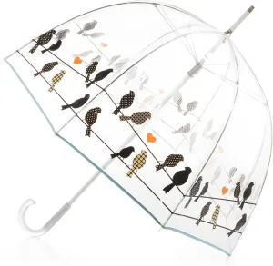 totes Adult Clear Bubble Umbrella with Dome Canopy and Lightweight Wind and Rain Protection