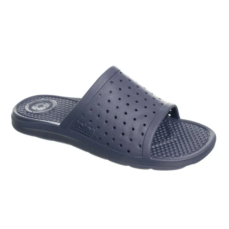 Totes Men's Perforated Ara Slide with Everywear Technology (x2)