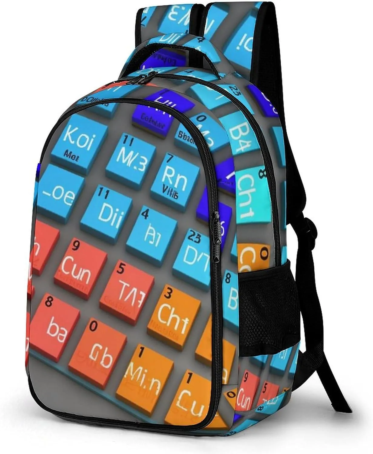 Travel Backpack for Men Women Carry On Backpack 15.6 Inch Laptop Backpack Chemical Periodic Table Work Business Backpacks