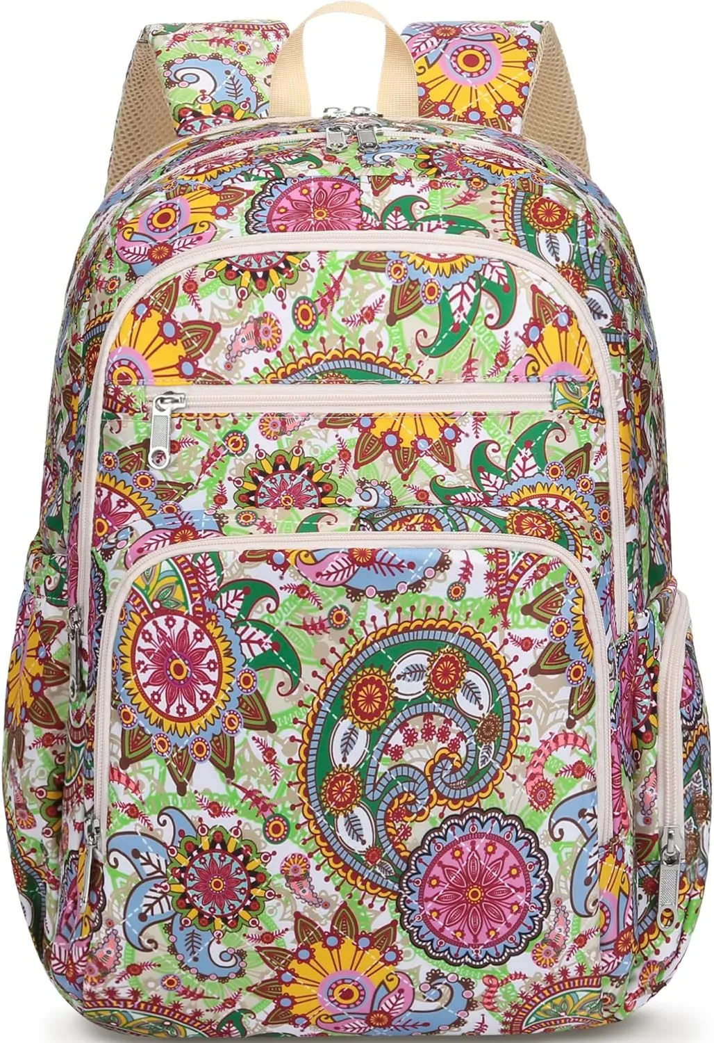 Travel Backpack for Women Large Overnight Weekender Bag Lightweight Casual Daypack College Campus Backpacks Fits 15.6 inch Laptop XL Carry On Back Pack Airline Approved Paisley Print Mochilas De Mujer