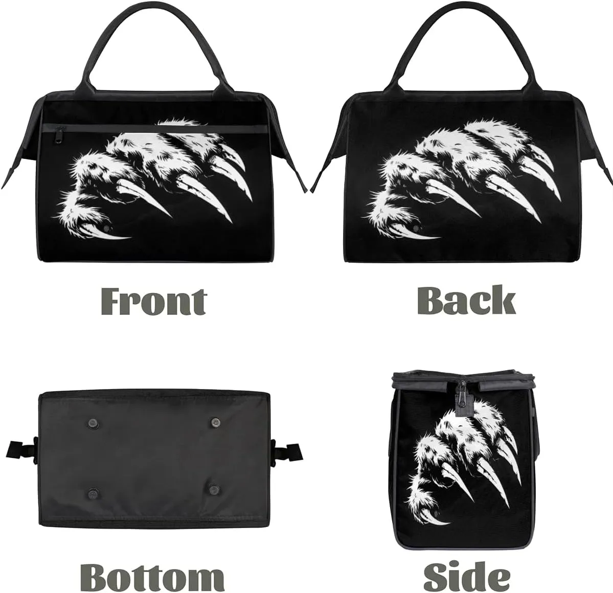 Travel Duffel Bag for Women, Animals Paw Print Weekender Overnight Bag Carry on Beach Swim Bags Dance Bag Airlines Approved Personal Item Travel Bag for Yoga, Sports, Hospital