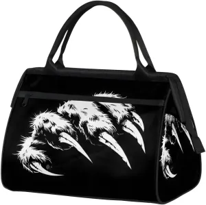 Travel Duffel Bag for Women, Animals Paw Print Weekender Overnight Bag Carry on Beach Swim Bags Dance Bag Airlines Approved Personal Item Travel Bag for Yoga, Sports, Hospital