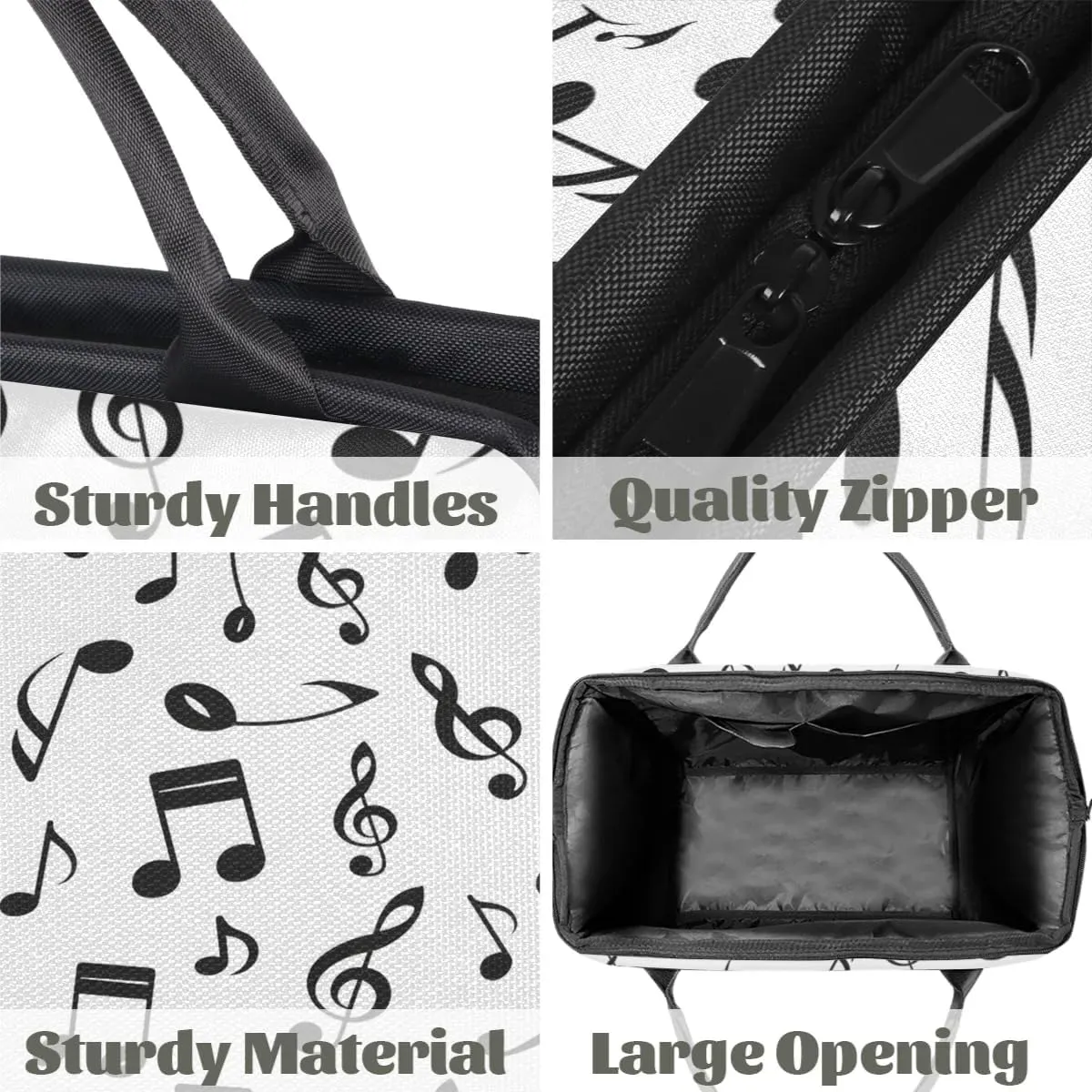 Travel Duffel Bag for Women, Musical Notes Prints Weekender Overnight Bag Carry on Beach Swim Bags Dance Bag Airlines Approved Personal Item Travel Bag for Yoga, Sports, Hospital