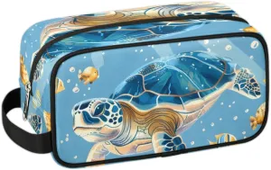Travel Toiletry Bag for Women Men Turtle Hanging Cosmetic Bag Waterproof Makeup Bag for Shaving Makeup Toothbrush & Travel Essentials