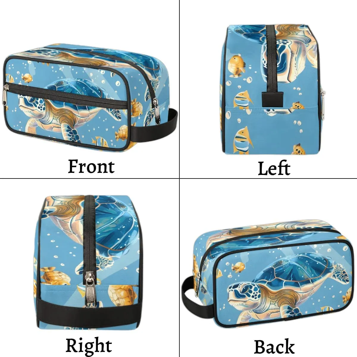 Travel Toiletry Bag for Women Men Turtle Hanging Cosmetic Bag Waterproof Makeup Bag for Shaving Makeup Toothbrush & Travel Essentials