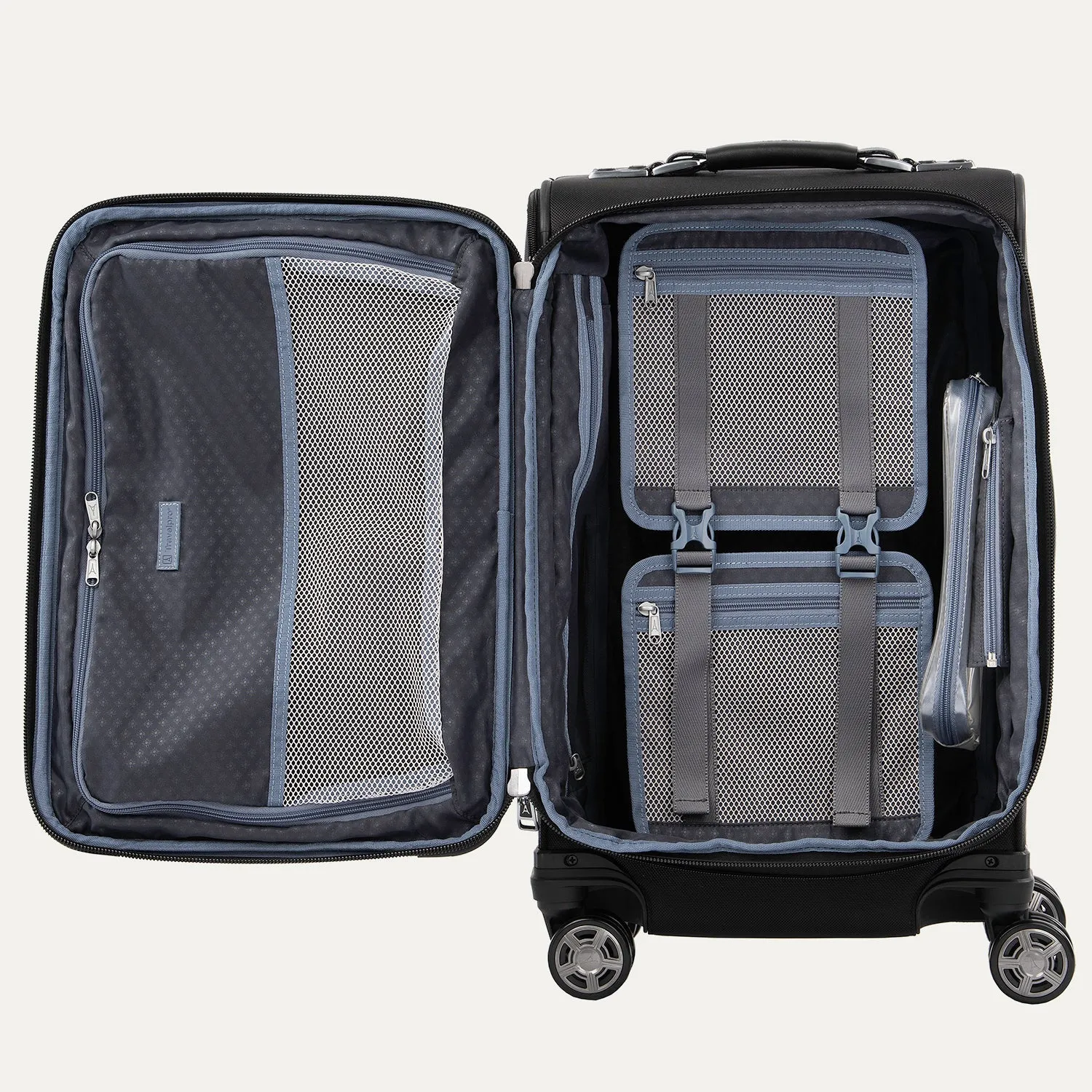 Travelpro Platinum Elite 21" Expandable Carry On Spinner - Shadow Black