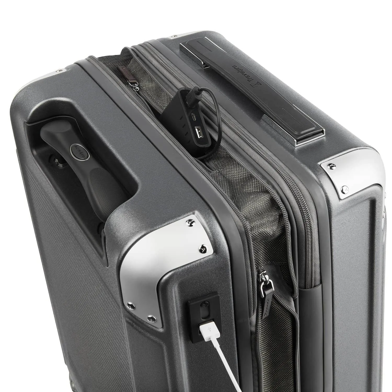 Travelpro Platinum Elite Compact Carry-On Expandable Hardside Spinner - Vintage Grey