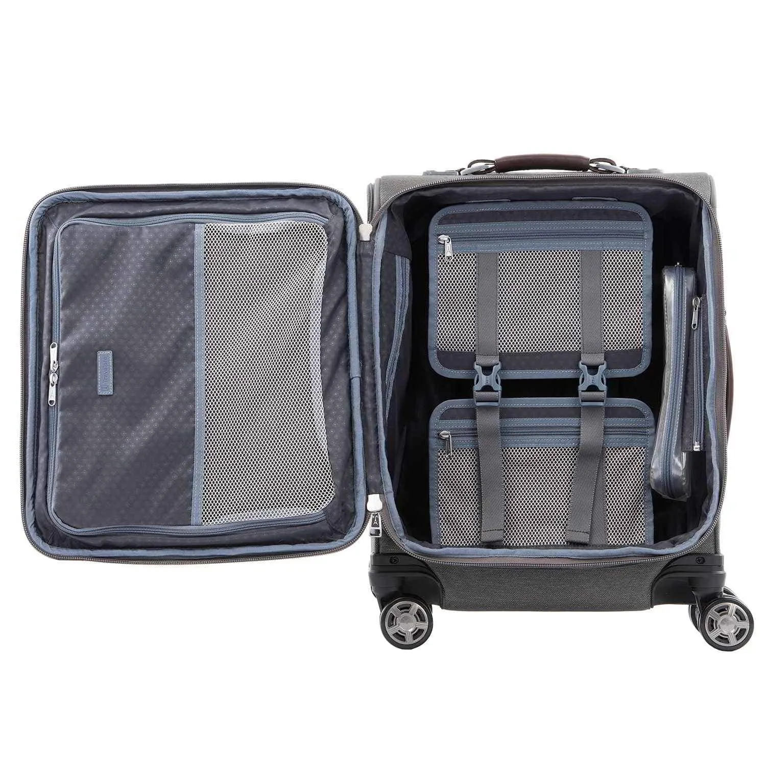 Travelpro Platinum Elite International Expandable Carry-on Spinner- Vintage Grey