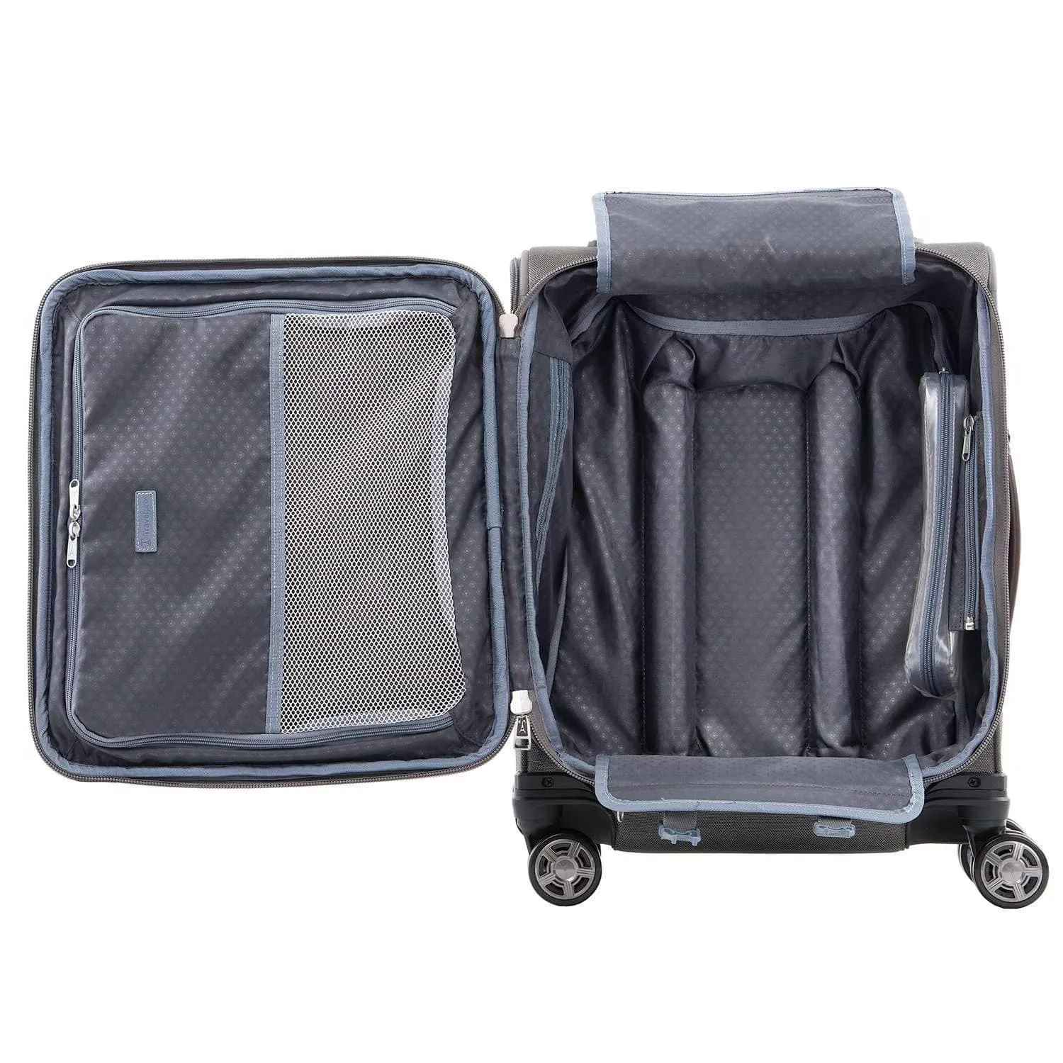 Travelpro Platinum Elite International Expandable Carry-on Spinner- Vintage Grey