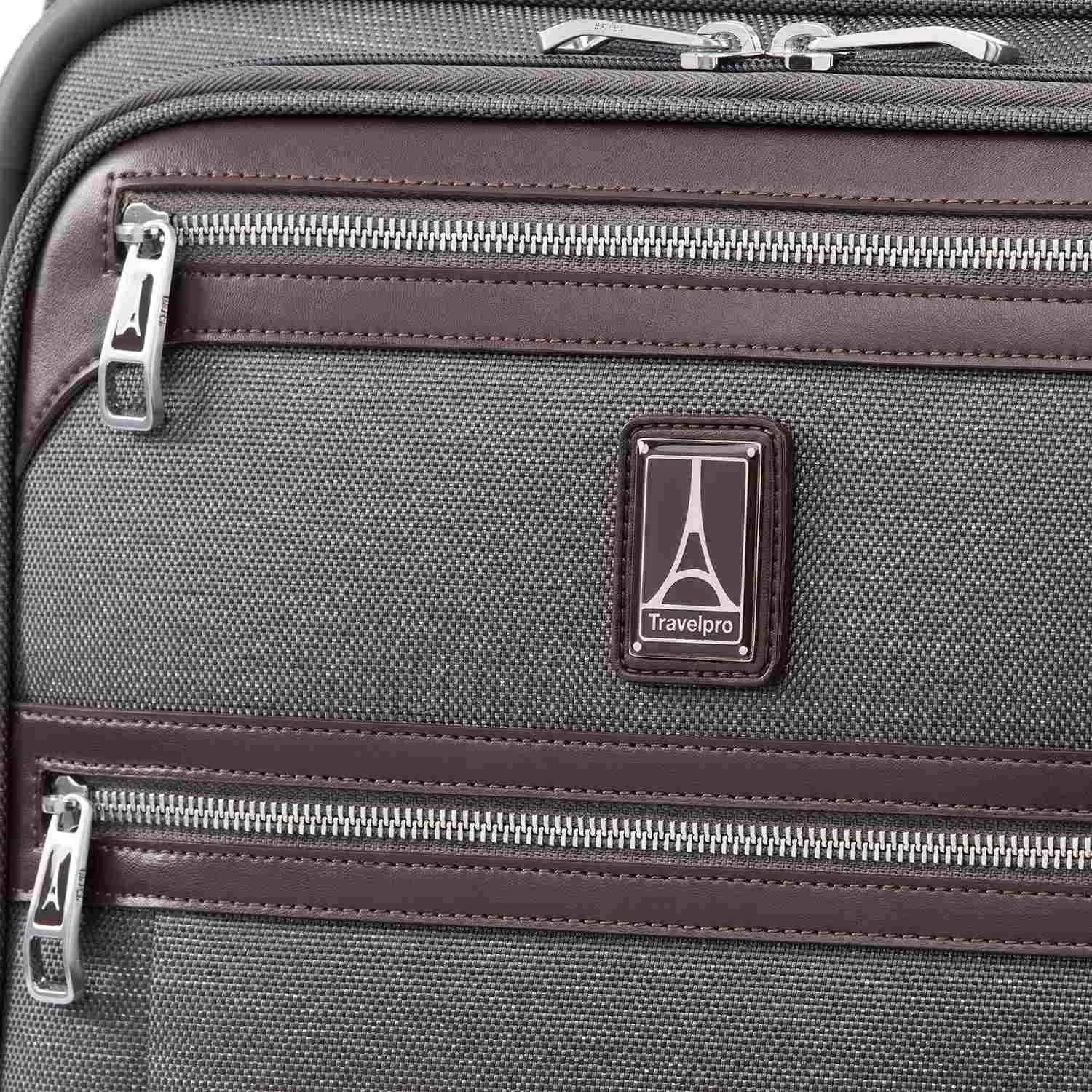 Travelpro Platinum Elite International Expandable Carry-on Spinner- Vintage Grey