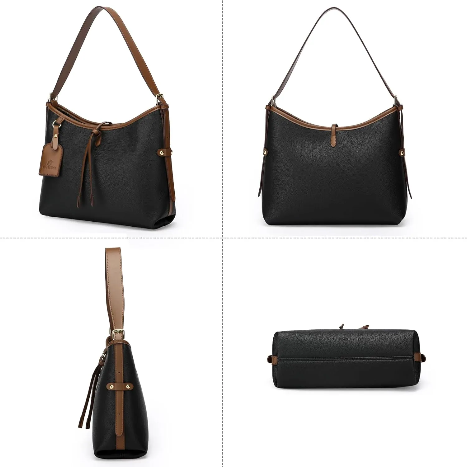 Travistar Hobo Bags for Women Trendy Large PU Leather Shoulder Purses and Handbags Leopard Crossbody Satchel Purse Work Tote