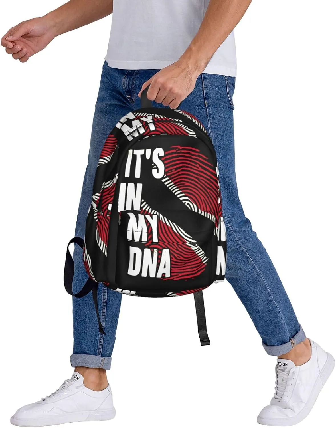 Trinidad and Tobago It's in My Large Travel Backpack Casual Backpacks Laptop Daypack Working Rucksack Lightweight Back Pack Sports Bag with Adjustable Shoulder Strap