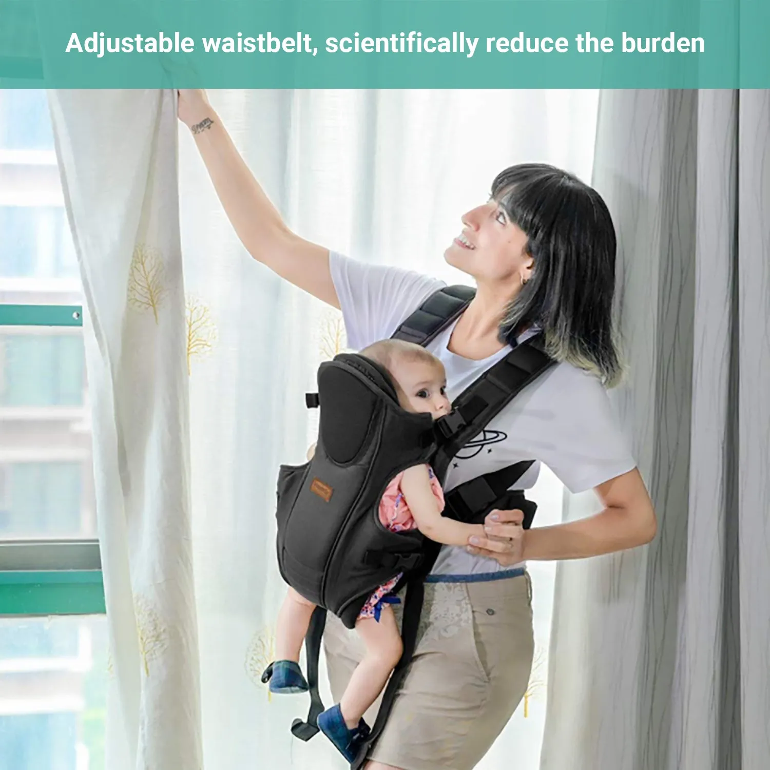 Truboo Baby Carrier Infant Portable Seat Adjustable Newborn Holder Backpack
