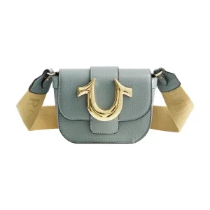 True Religion mini flap Crossbody Bag - Light Blue