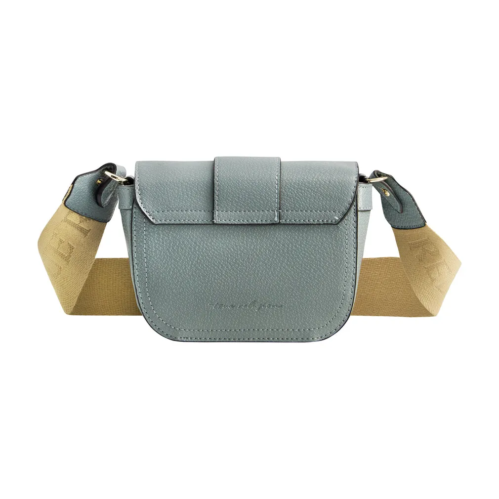 True Religion mini flap Crossbody Bag - Light Blue