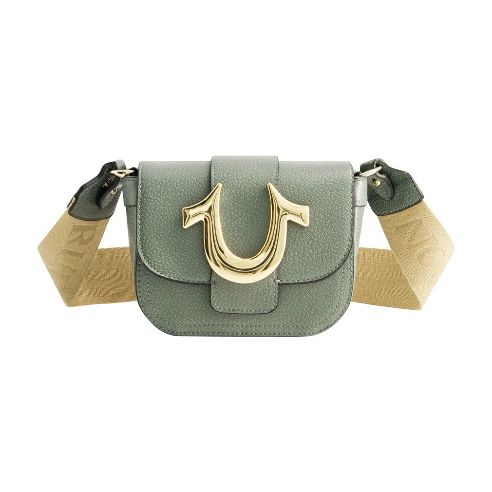 True Religion Mini Flap Crossbody Bag - Sage