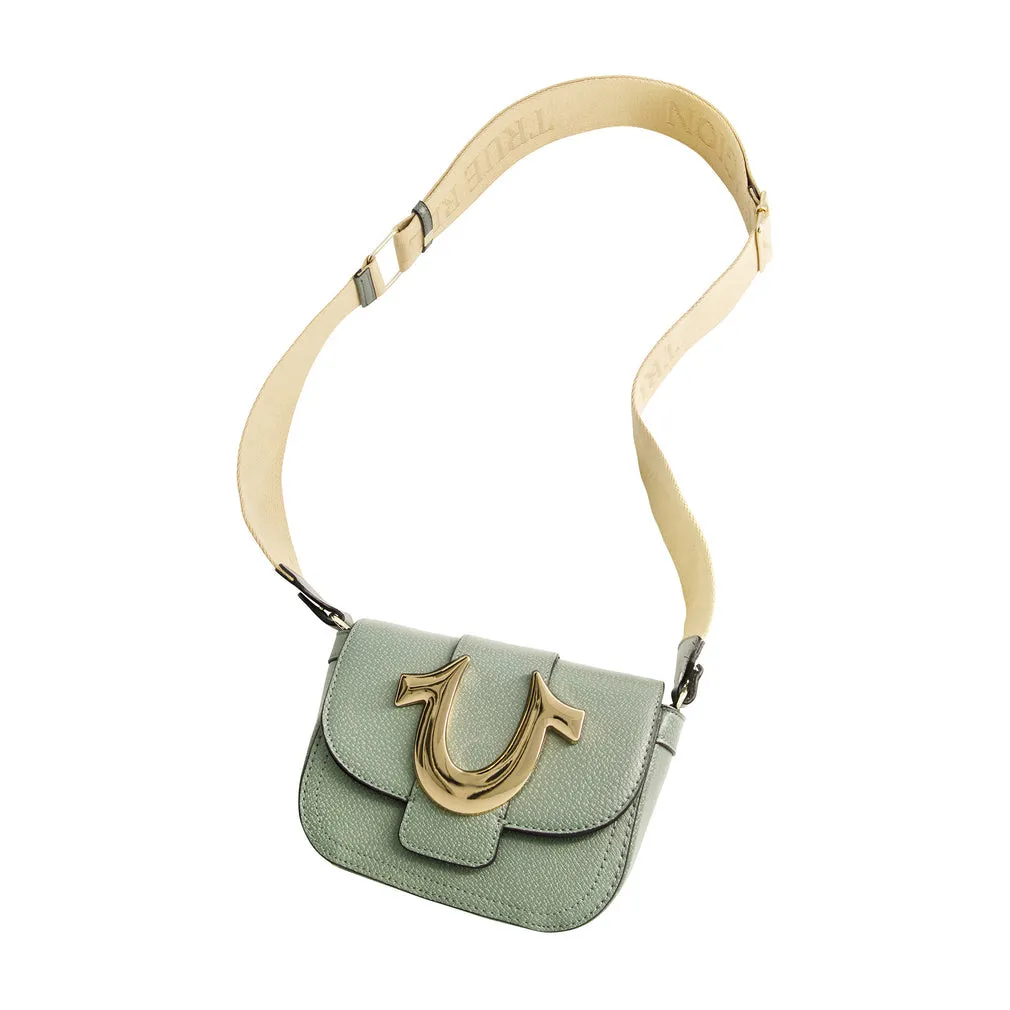 True Religion Mini Flap Crossbody Bag - Sage