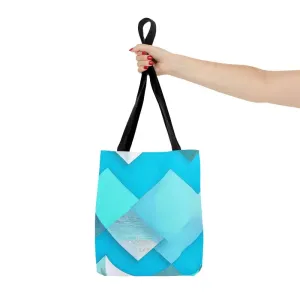 Turn Heads with Blue Abstract Pattern Tote Bag