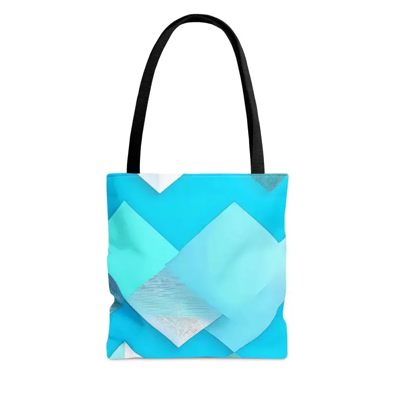 Turn Heads with Blue Abstract Pattern Tote Bag