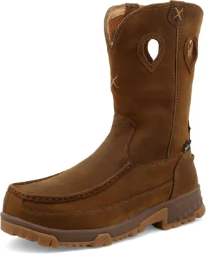 Twisted X Men's 12" Western Work Boot, Square Toe Alloy Toe with CellStretch