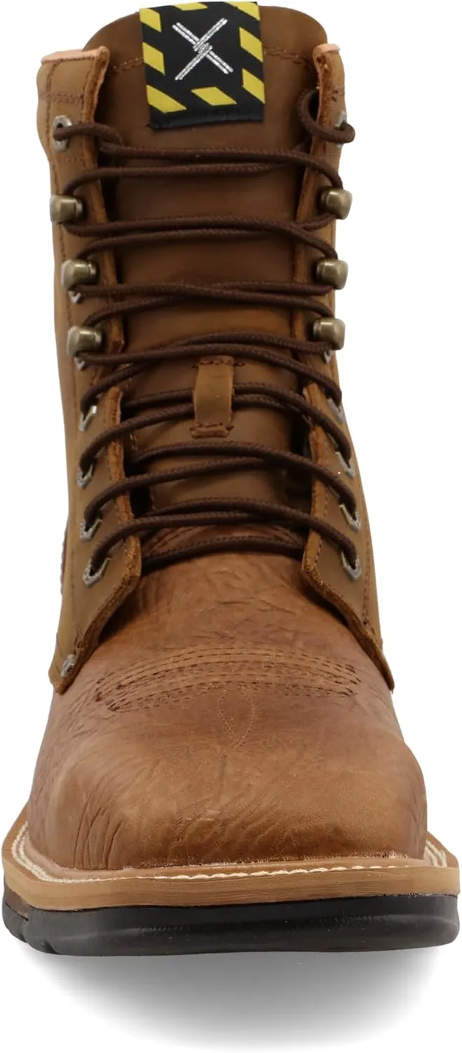 Twisted X Men's 8" Steel Toe Lite Western Work Lacer