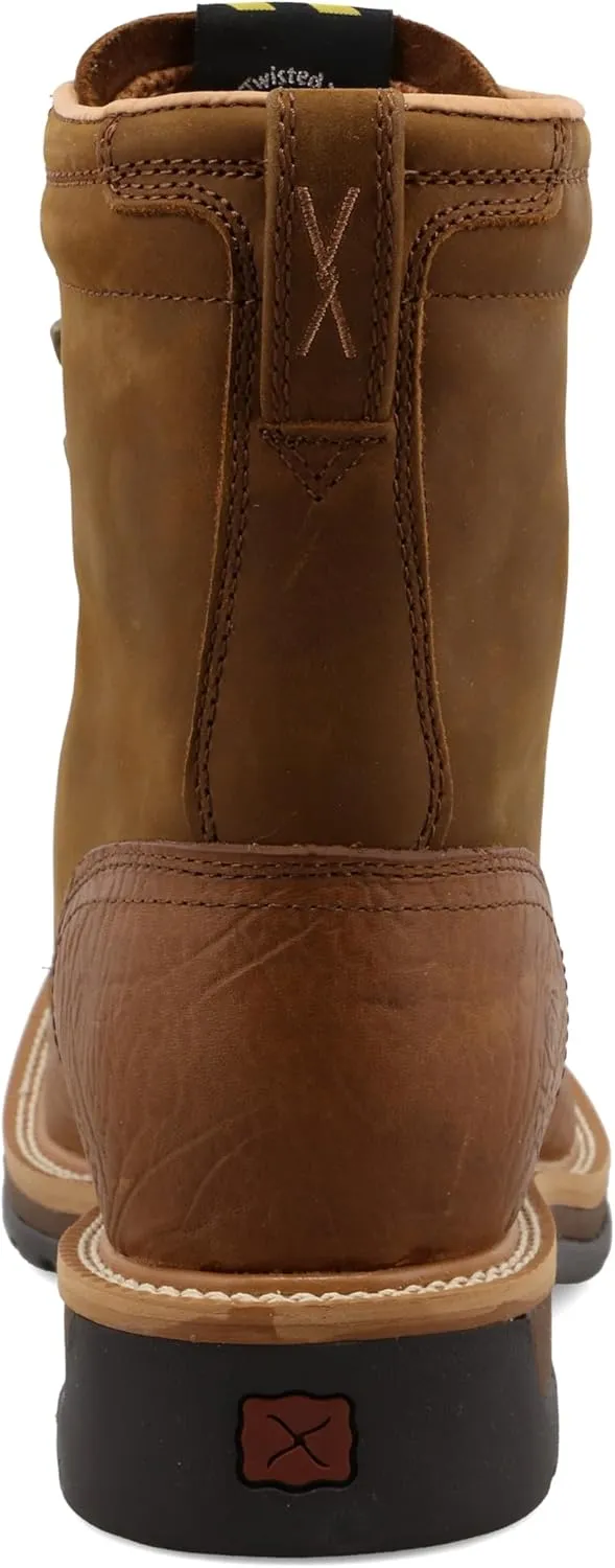 Twisted X Men's 8" Steel Toe Lite Western Work Lacer