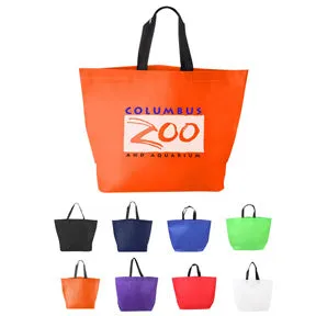 Two Tone Heat Sealed Non Woven Tote Bag
