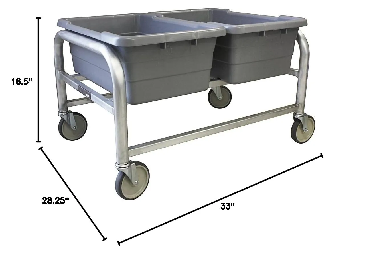 UltraSource Industrial Poly Tote Carts (2 Lug Wide - 24.5" x 20" x 33")
