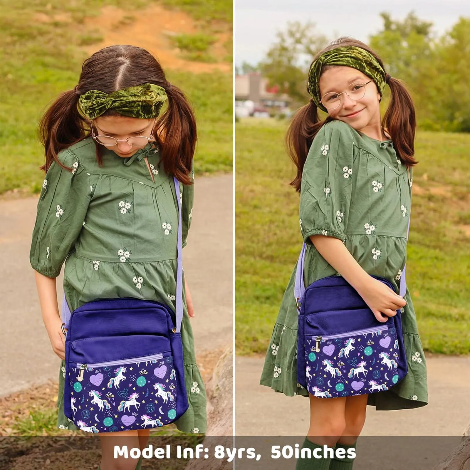 Unicorn Purple Crossbody Purse