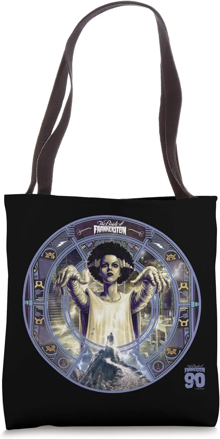 Universal Monsters Bride Of Frankenstein 90th Tarot Style Tote Bag