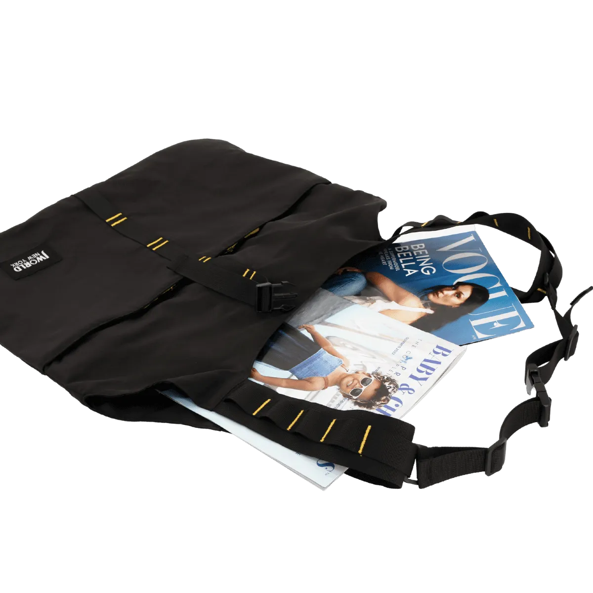 Util Tote Bag in Black/Yellow